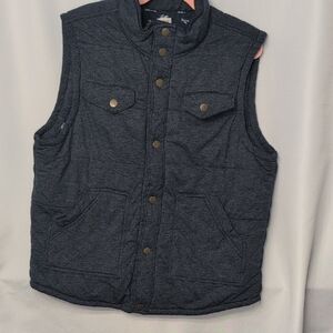 Mossimo Supply Co. Dark Blue Quilted Vest XL